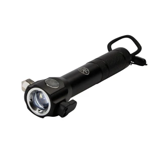 Taschenlampe mit Notfallhammer