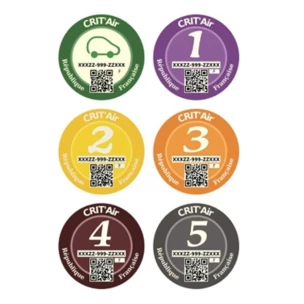 Umweltplakette für Frankreich (Crit’Air)