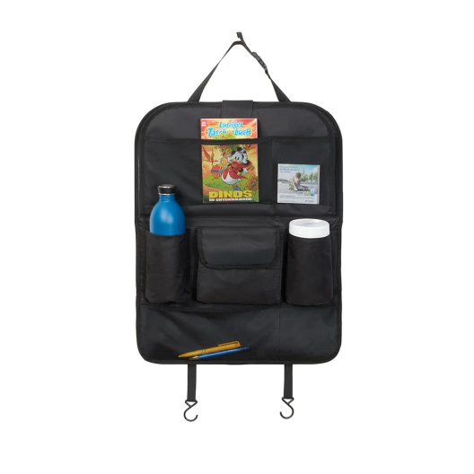 Organizzatore per seggiolino auto e protezione per schienale