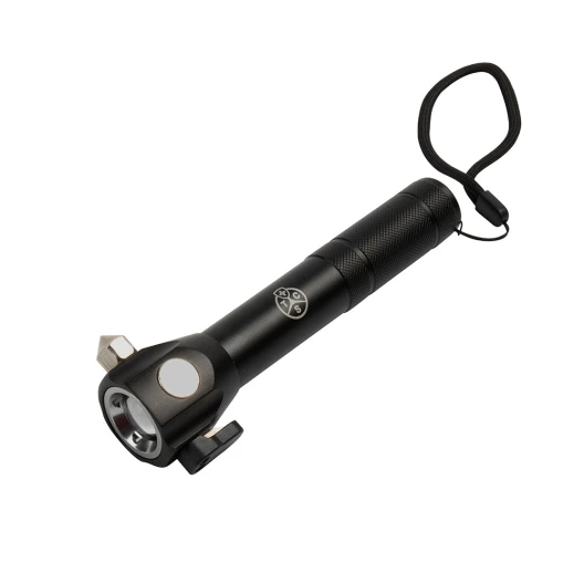 Taschenlampe mit Notfallhammer