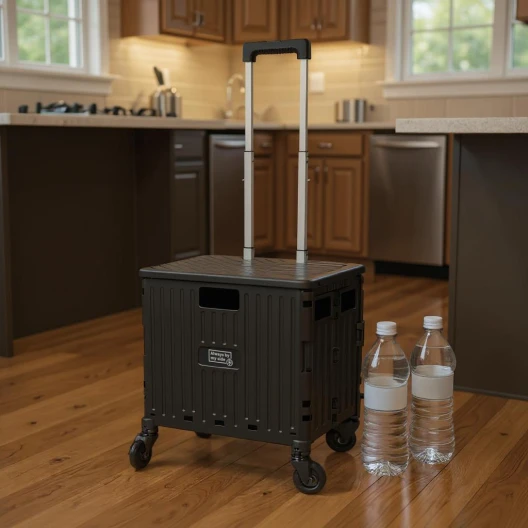 Foldable and portable trolley