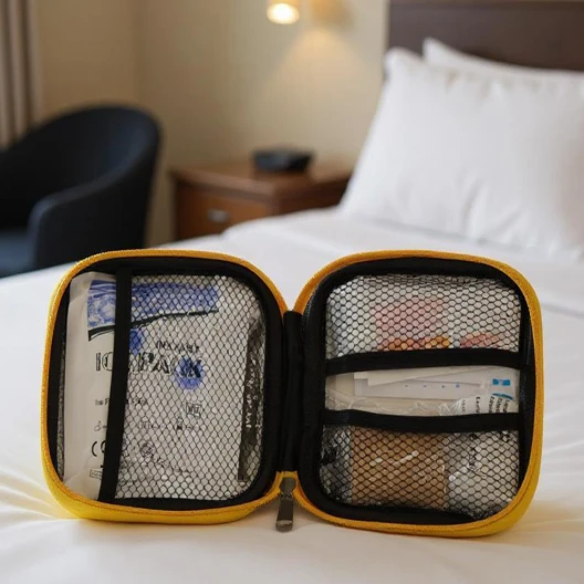 Compact first aid kit for on the go