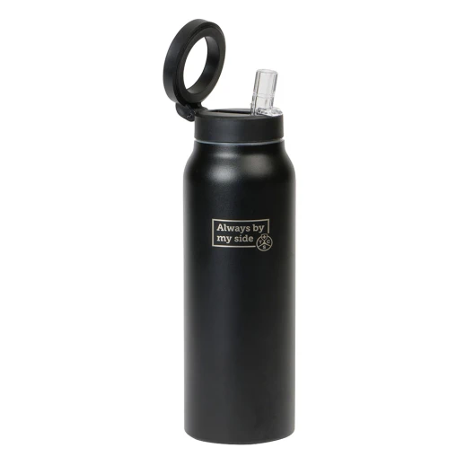 Trinkflasche mit Handyhalter/Stativ