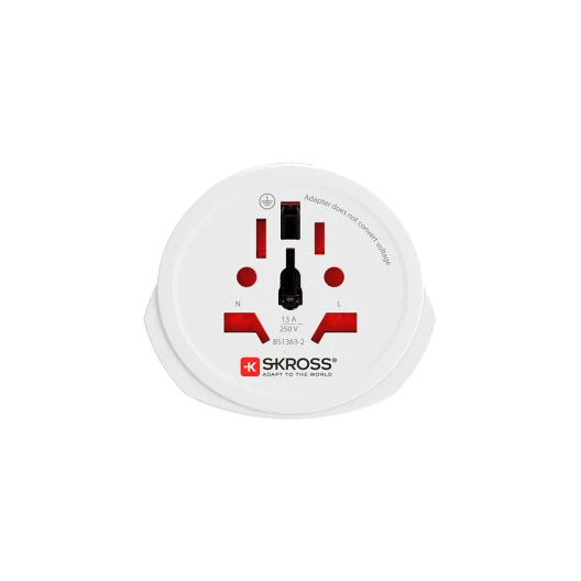 Adattatore Singolo Skross dal Mondo all'Europa