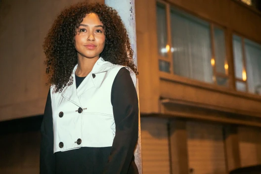 GoFluo Trench Beige reflective