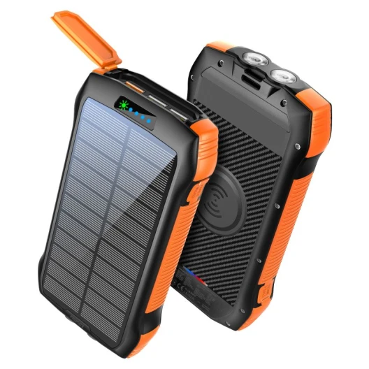 ProMate Solar Powerbank 20000 mAh Qi kabellos