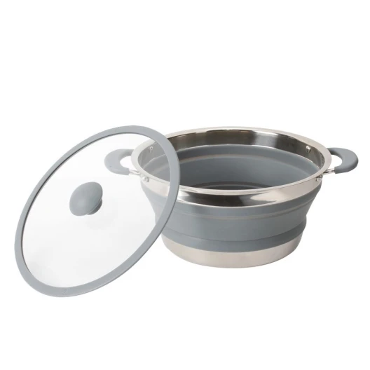 Volcano Fold Away Kochtopf grau 24 cm